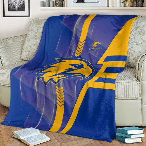 West Coast Eagles Blanket Modern Geometric Sports Graphic Style