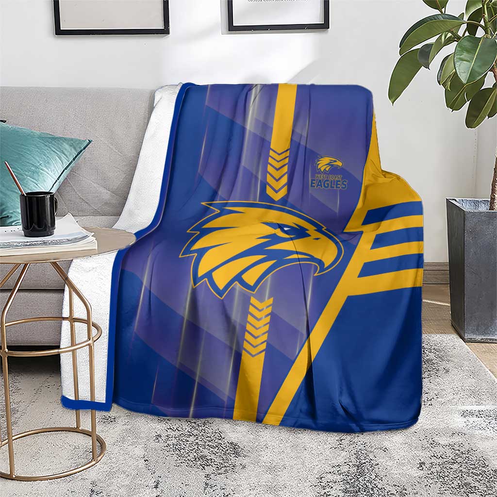 West Coast Eagles Blanket Modern Geometric Sports Graphic Style