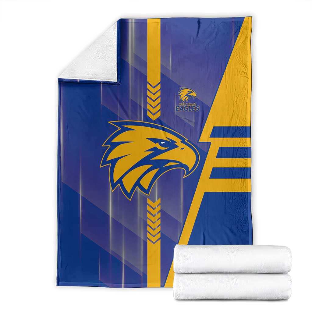 West Coast Eagles Blanket Modern Geometric Sports Graphic Style