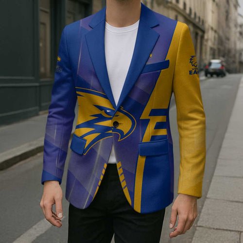 Personalized West Coast Eagles Blazer Modern Geometric Sports Graphic Style