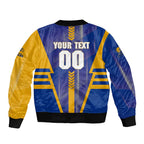 Personalized West Coast Eagles Bomber Jacket Modern Geometric Sports Graphic Style