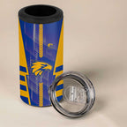 Personalized West Coast Eagles 4 in 1 Can Cooler Tumbler Modern Geometric Sports Graphic Style