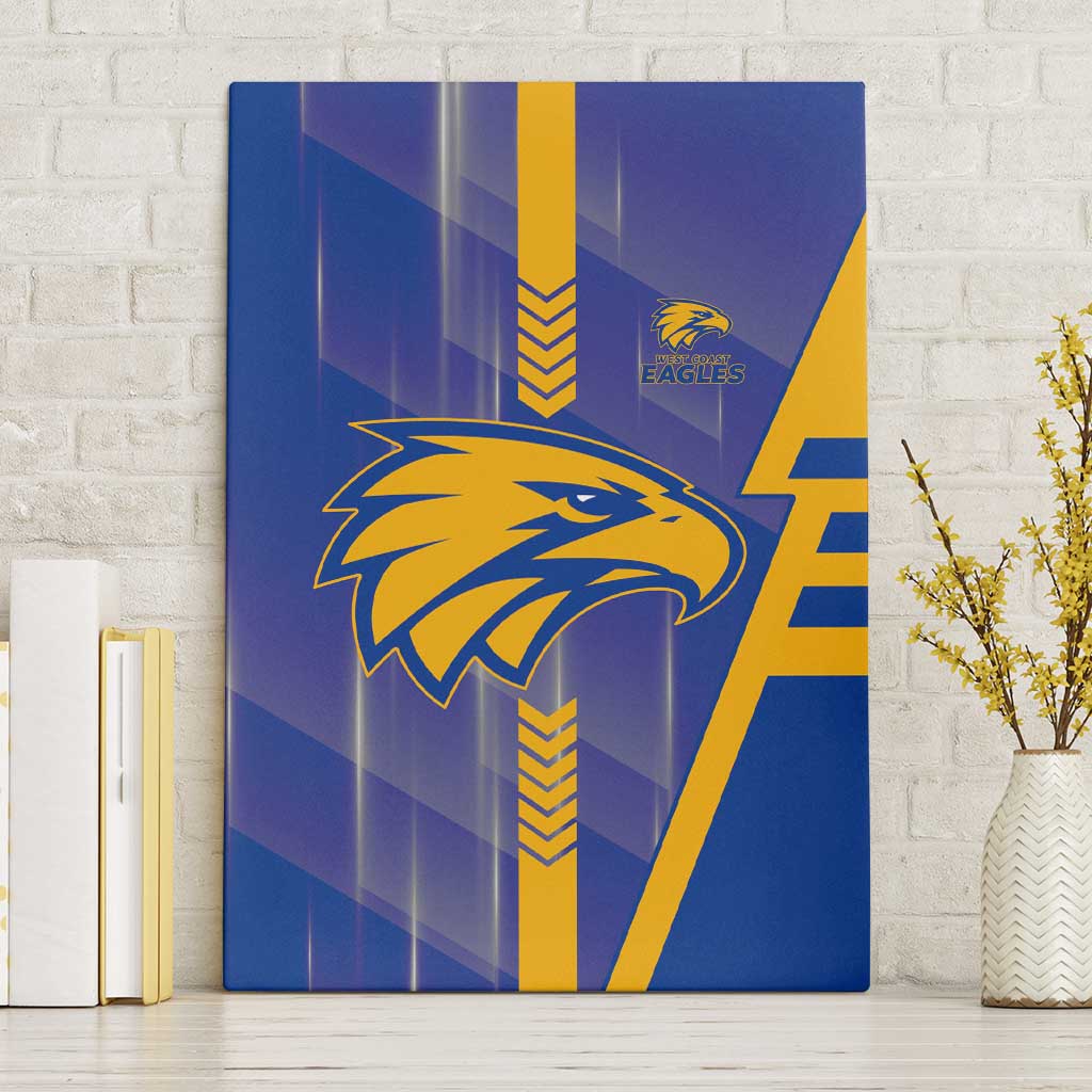 West Coast Eagles Canvas Wall Art Modern Geometric Sports Graphic Style