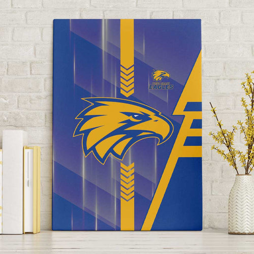 West Coast Eagles Canvas Wall Art Modern Geometric Sports Graphic Style