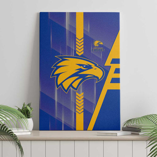 West Coast Eagles Canvas Wall Art Modern Geometric Sports Graphic Style
