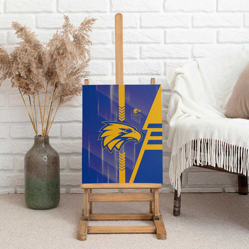 West Coast Eagles Canvas Wall Art Modern Geometric Sports Graphic Style