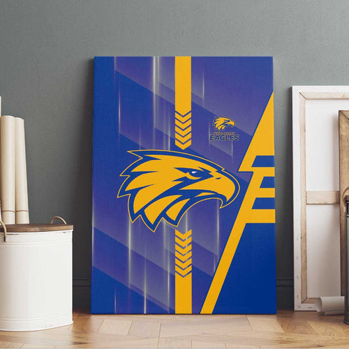 West Coast Eagles Canvas Wall Art Modern Geometric Sports Graphic Style