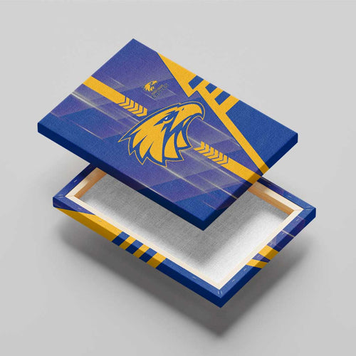West Coast Eagles Canvas Wall Art Modern Geometric Sports Graphic Style