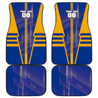 Personalized West Coast Eagles Car Mats Modern Geometric Sports Graphic Style