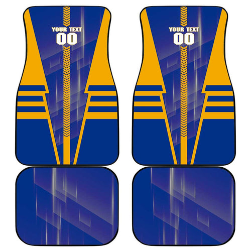 Personalized West Coast Eagles Car Mats Modern Geometric Sports Graphic Style