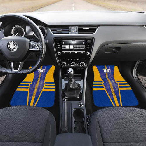 Personalized West Coast Eagles Car Mats Modern Geometric Sports Graphic Style