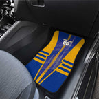 Personalized West Coast Eagles Car Mats Modern Geometric Sports Graphic Style