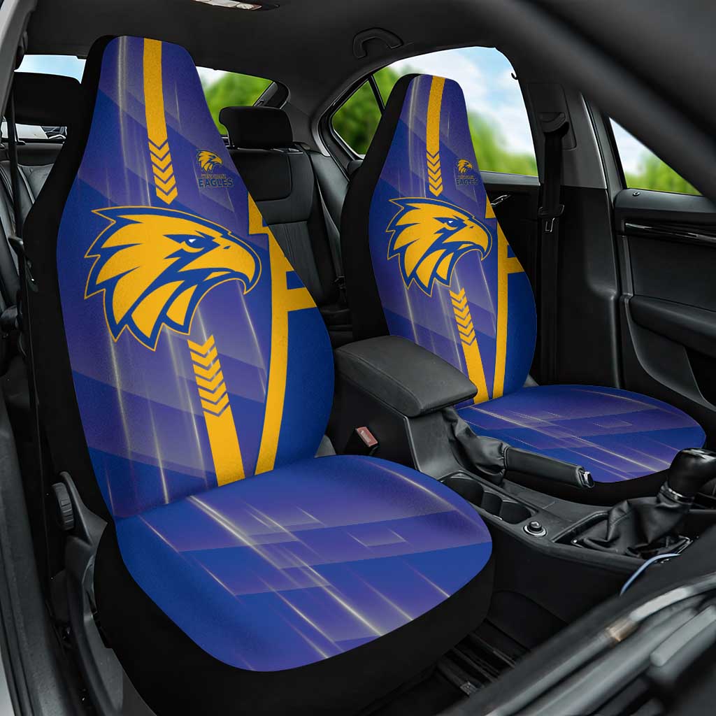 West Coast Eagles Car Seat Cover Modern Geometric Sports Graphic Style
