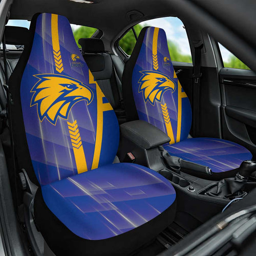 West Coast Eagles Car Seat Cover Modern Geometric Sports Graphic Style