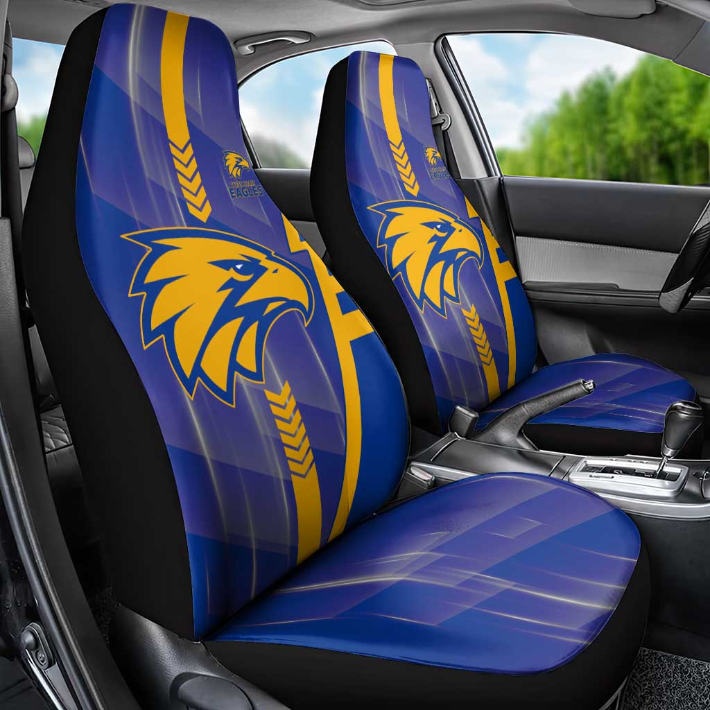 West Coast Eagles Car Seat Cover Modern Geometric Sports Graphic Style