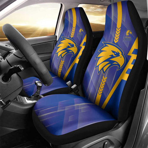 West Coast Eagles Car Seat Cover Modern Geometric Sports Graphic Style