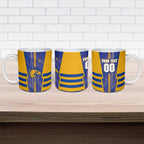 Personalized West Coast Eagles Ceramic Mug Modern Geometric Sports Graphic Style