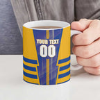 Personalized West Coast Eagles Ceramic Mug Modern Geometric Sports Graphic Style