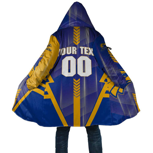 Personalized West Coast Eagles Cloak Modern Geometric Sports Graphic Style