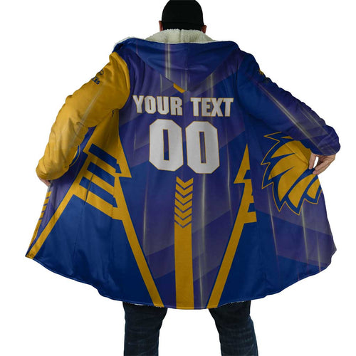 Personalized West Coast Eagles Cloak Modern Geometric Sports Graphic Style