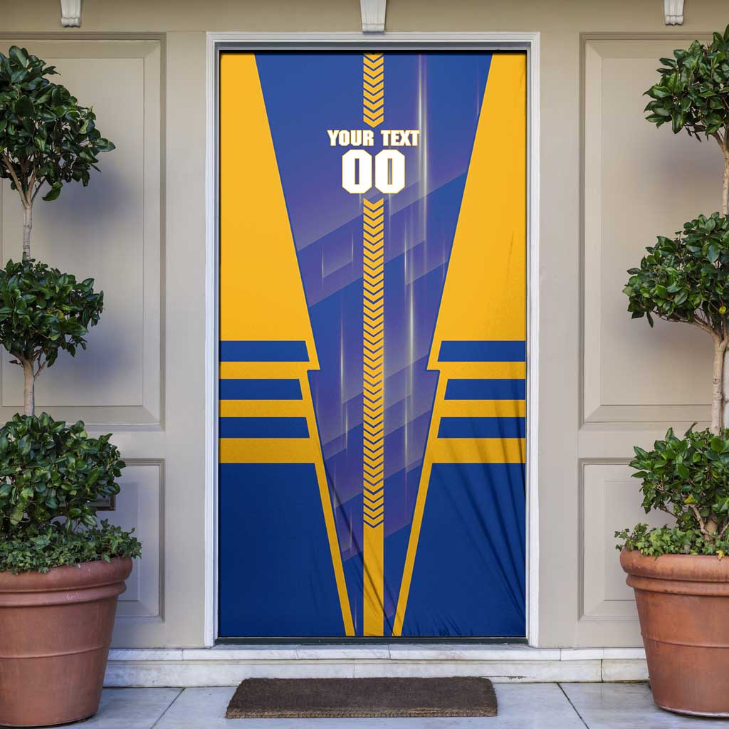 Personalized West Coast Eagles Door Cover Modern Geometric Sports Graphic Style