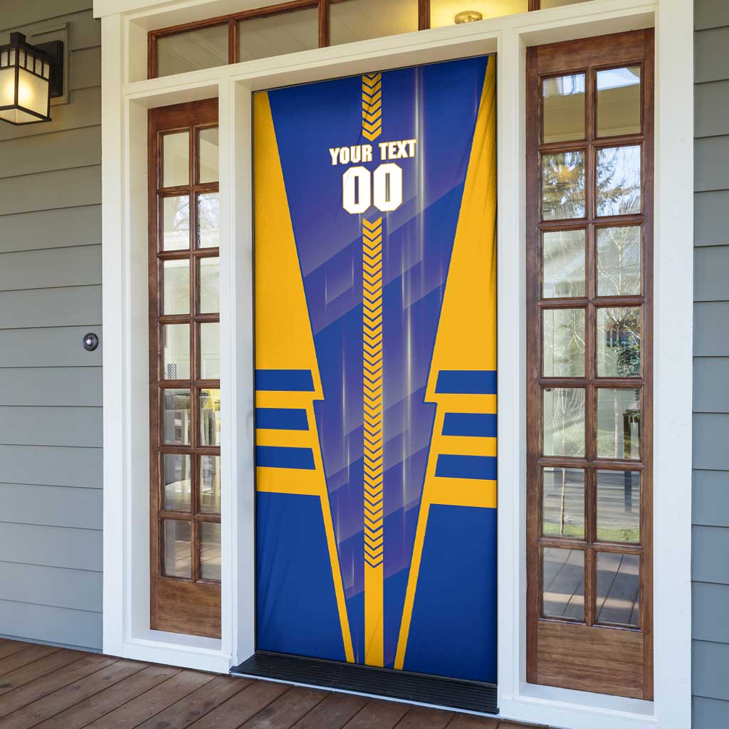 Personalized West Coast Eagles Door Cover Modern Geometric Sports Graphic Style