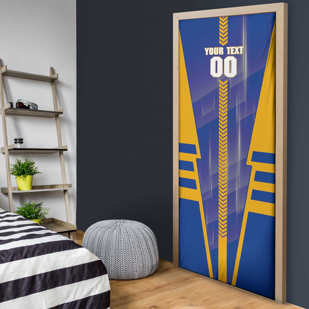 Personalized West Coast Eagles Door Cover Modern Geometric Sports Graphic Style