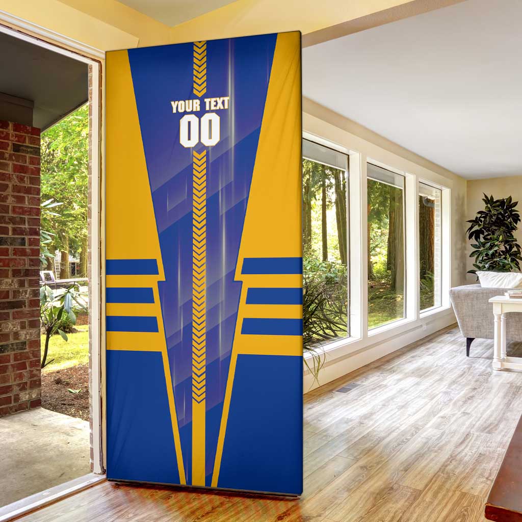 Personalized West Coast Eagles Door Cover Modern Geometric Sports Graphic Style