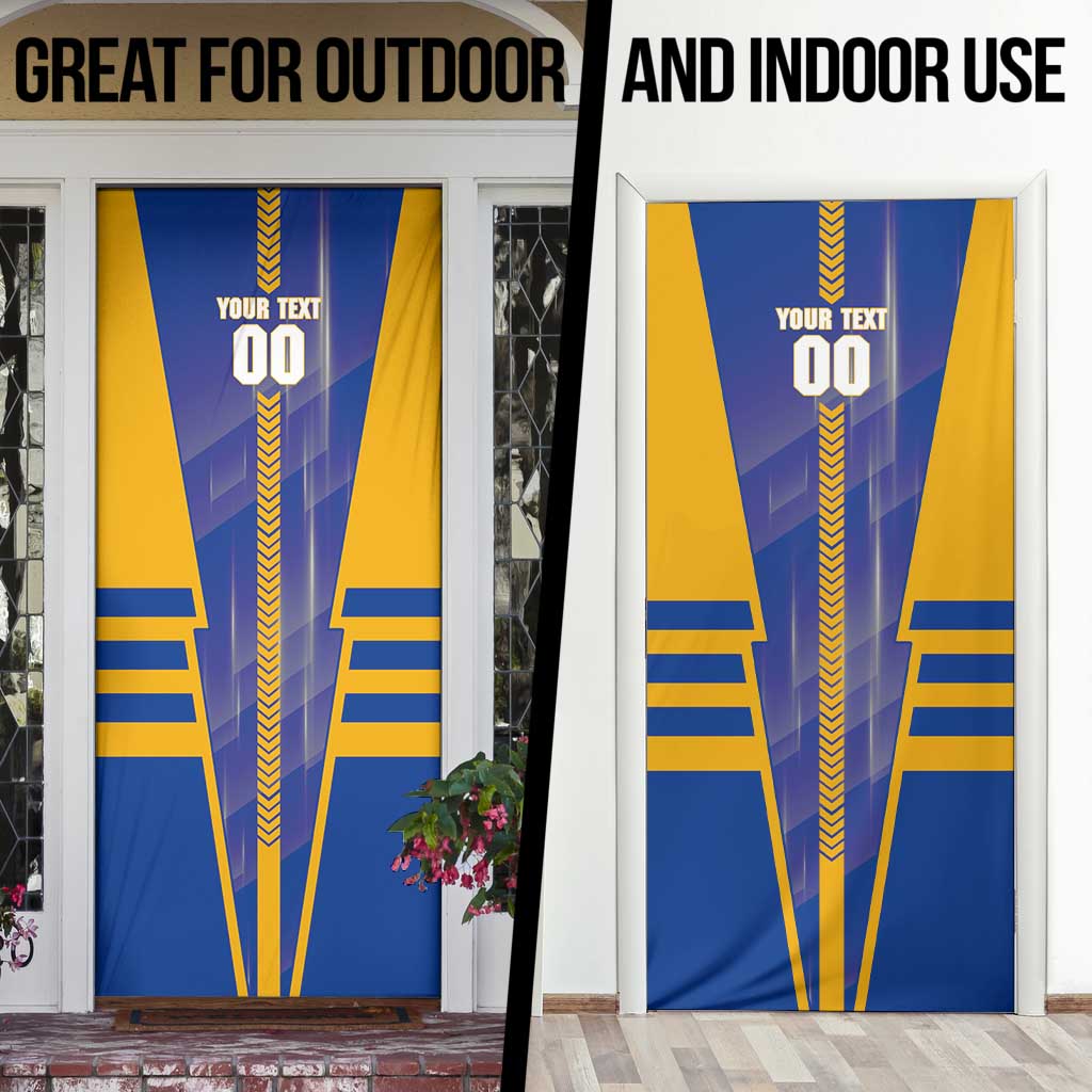 Personalized West Coast Eagles Door Cover Modern Geometric Sports Graphic Style