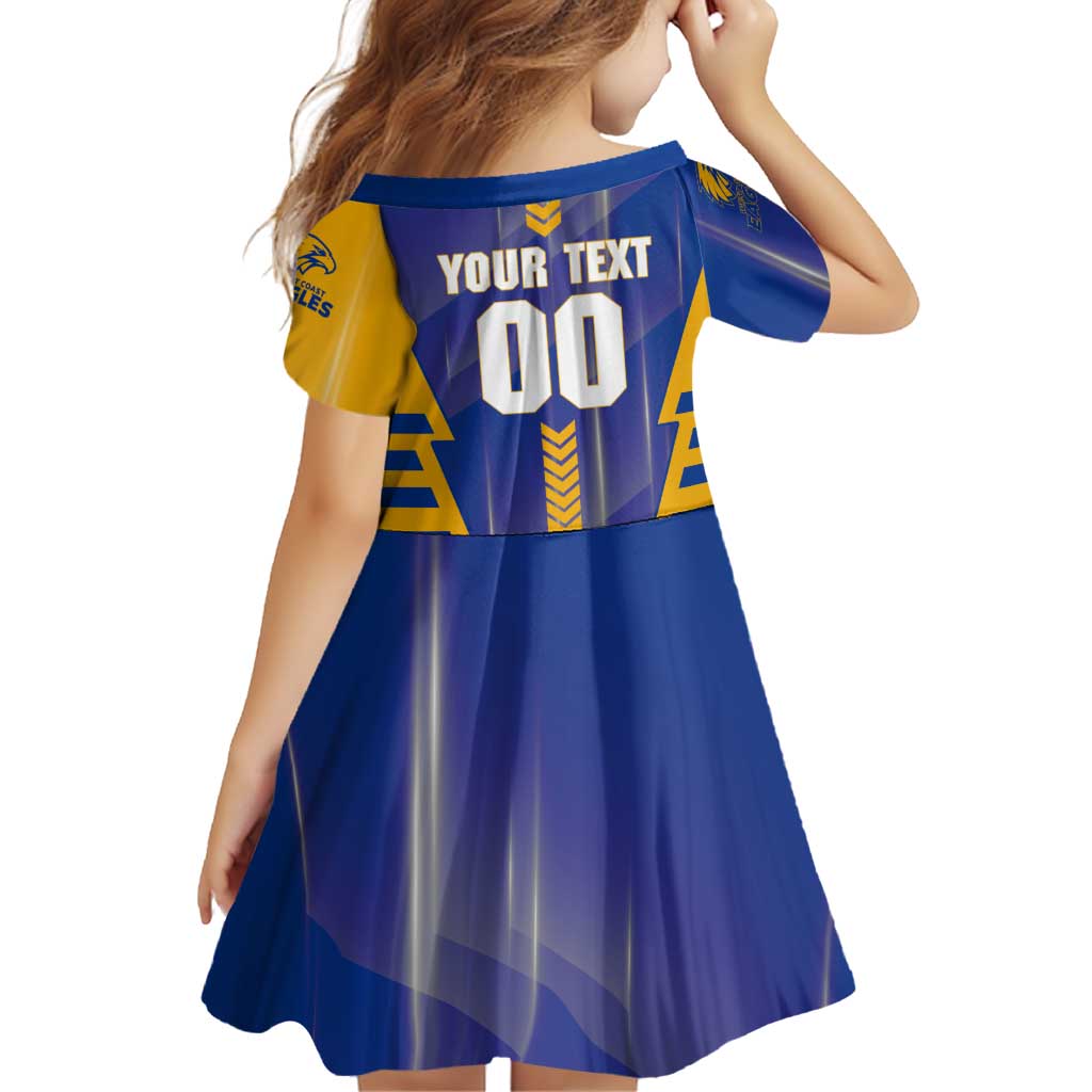 Personalized West Coast Eagles Family Matching Off Shoulder Maxi Dress and Hawaiian Shirt Modern Geometric Sports Graphic Style