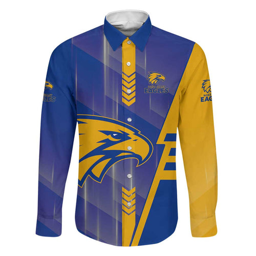 Personalized West Coast Eagles Family Matching Puletasi and Hawaiian Shirt Modern Geometric Sports Graphic Style
