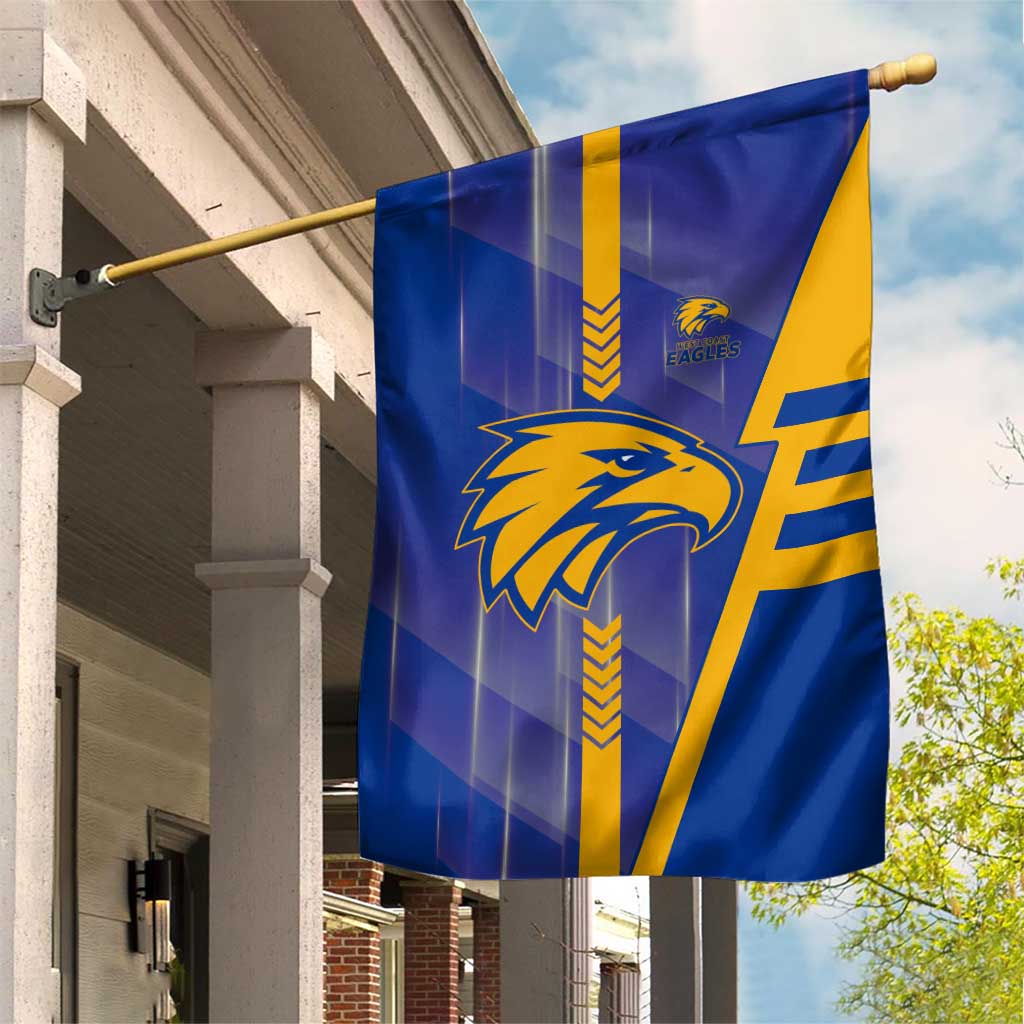 West Coast Eagles Garden Flag Modern Geometric Sports Graphic Style
