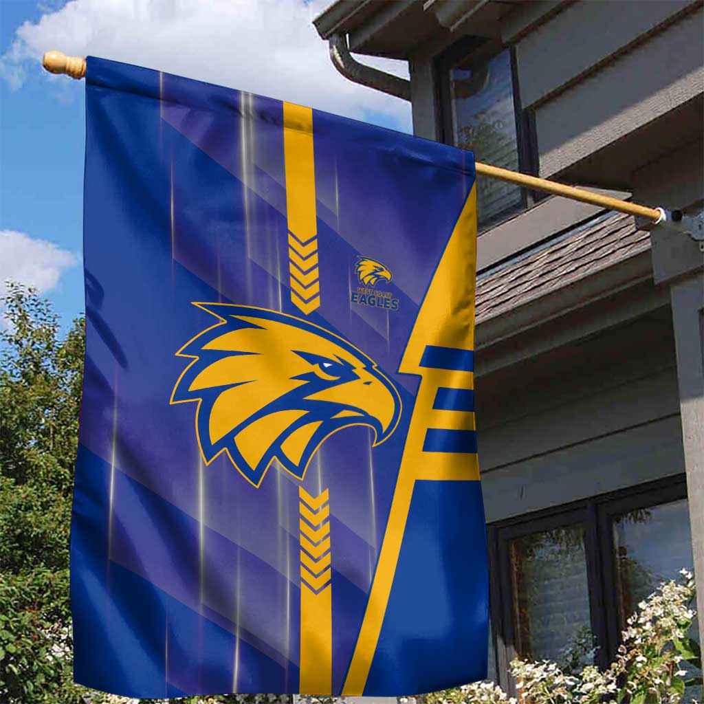 West Coast Eagles Garden Flag Modern Geometric Sports Graphic Style