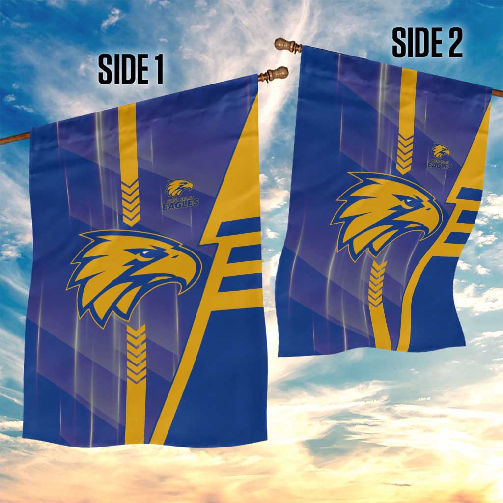 West Coast Eagles Garden Flag Modern Geometric Sports Graphic Style