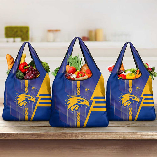 West Coast Eagles Grocery Bag Modern Geometric Sports Graphic Style