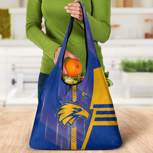 West Coast Eagles Grocery Bag Modern Geometric Sports Graphic Style