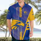 Personalized West Coast Eagles Hawaiian Shirt Modern Geometric Sports Graphic Style