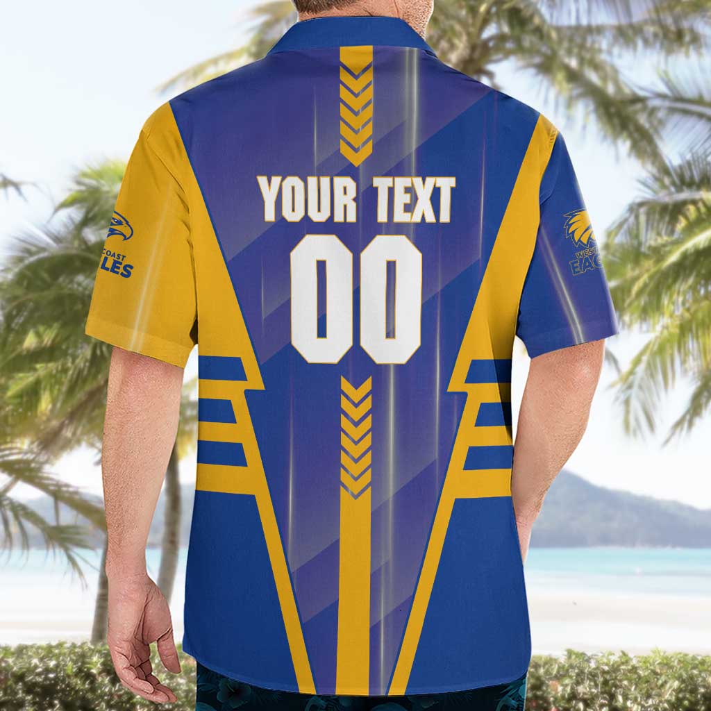 Personalized West Coast Eagles Hawaiian Shirt Modern Geometric Sports Graphic Style