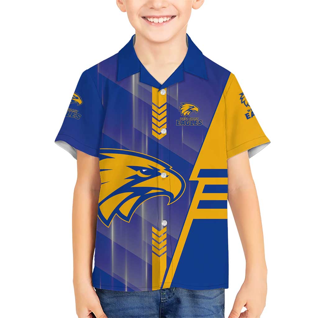 Personalized West Coast Eagles Hawaiian Shirt Modern Geometric Sports Graphic Style