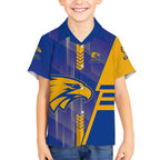 Personalized West Coast Eagles Hawaiian Shirt Modern Geometric Sports Graphic Style