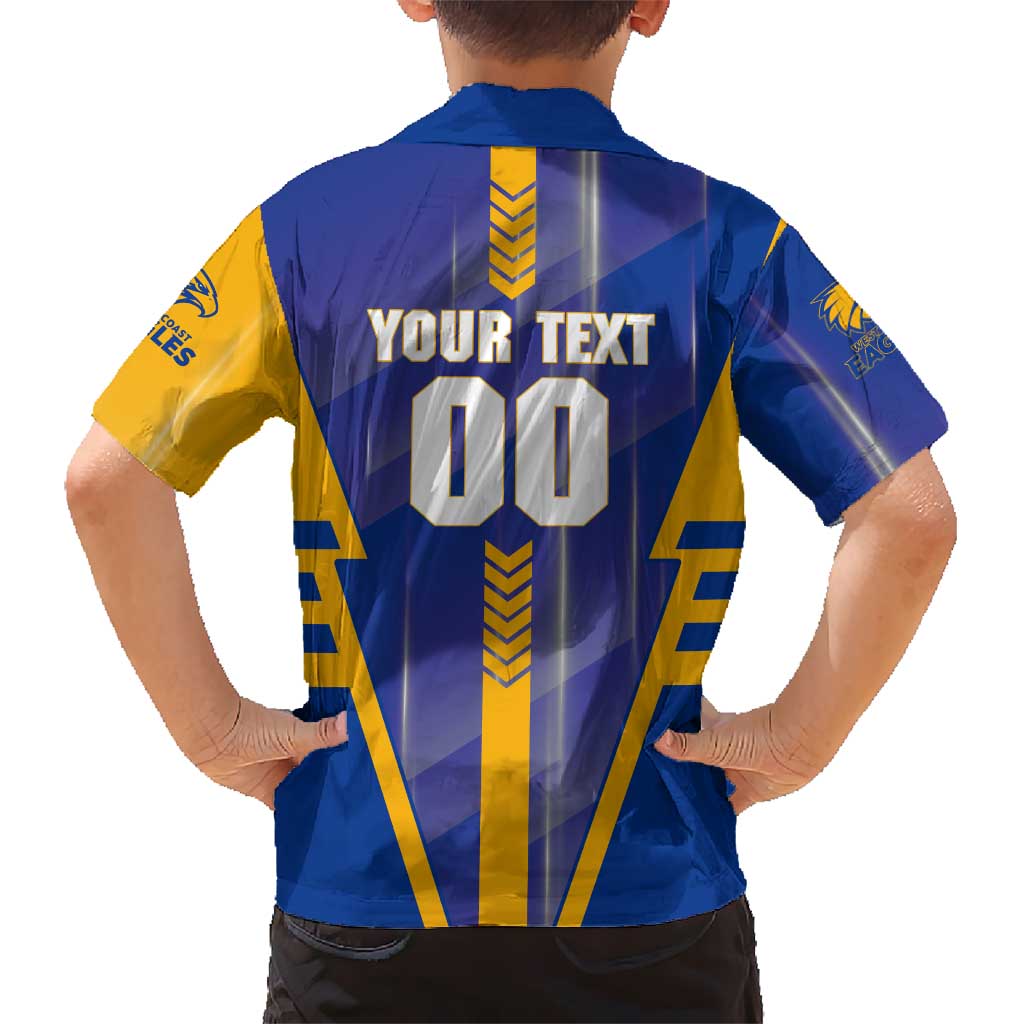 Personalized West Coast Eagles Hawaiian Shirt Modern Geometric Sports Graphic Style