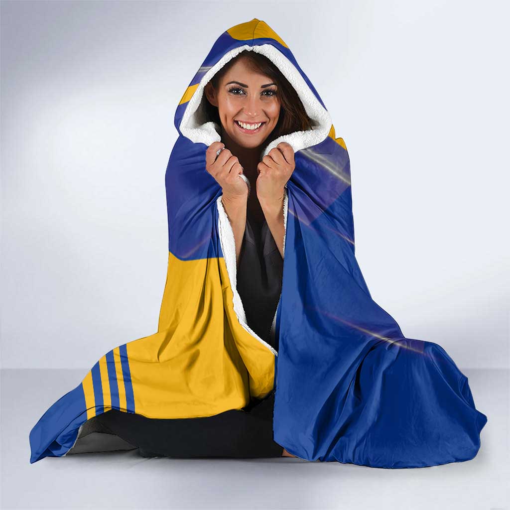 West Coast Eagles Hooded Blanket Modern Geometric Sports Graphic Style