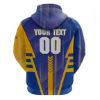 Personalized West Coast Eagles Hoodie Modern Geometric Sports Graphic Style