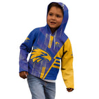 Personalized West Coast Eagles Kid Hoodie Modern Geometric Sports Graphic Style