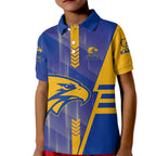 Personalized West Coast Eagles Kid Polo Shirt Modern Geometric Sports Graphic Style