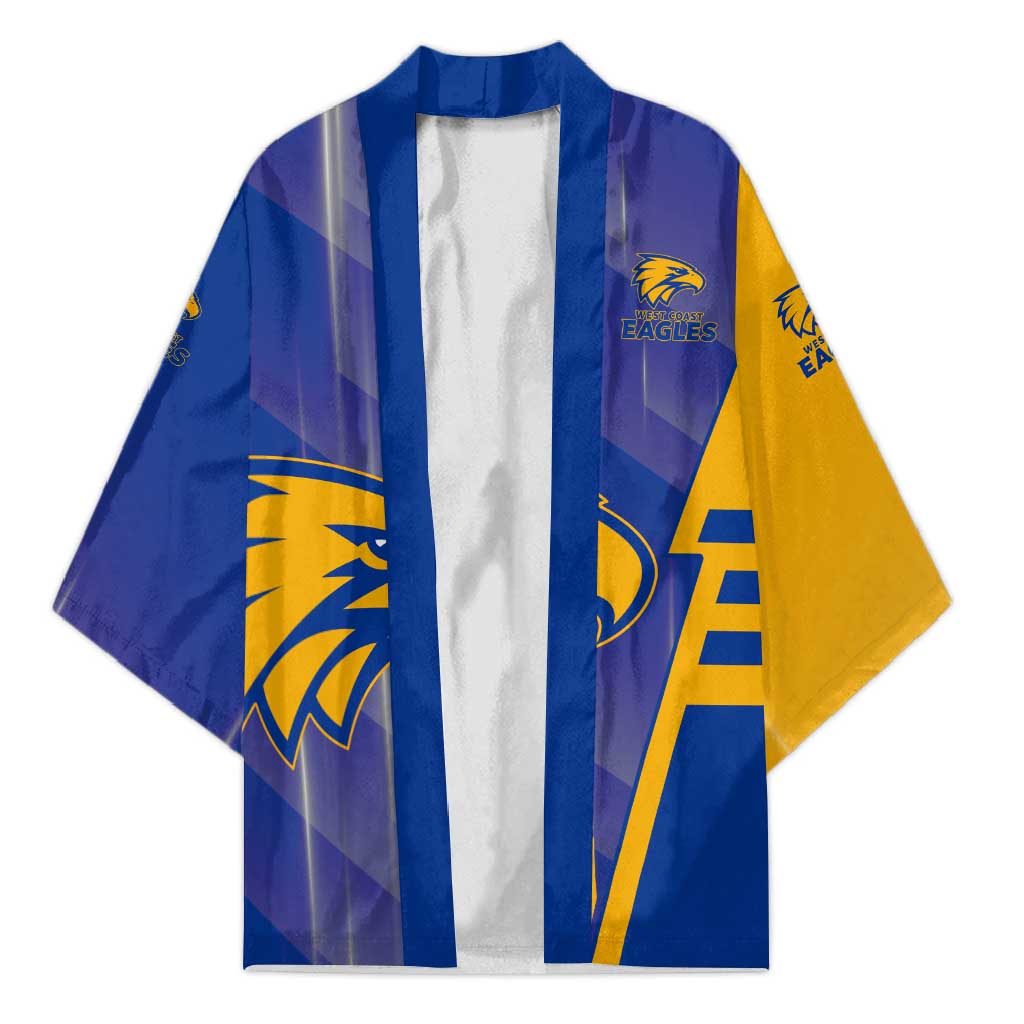 Personalized West Coast Eagles Kimono Modern Geometric Sports Graphic Style