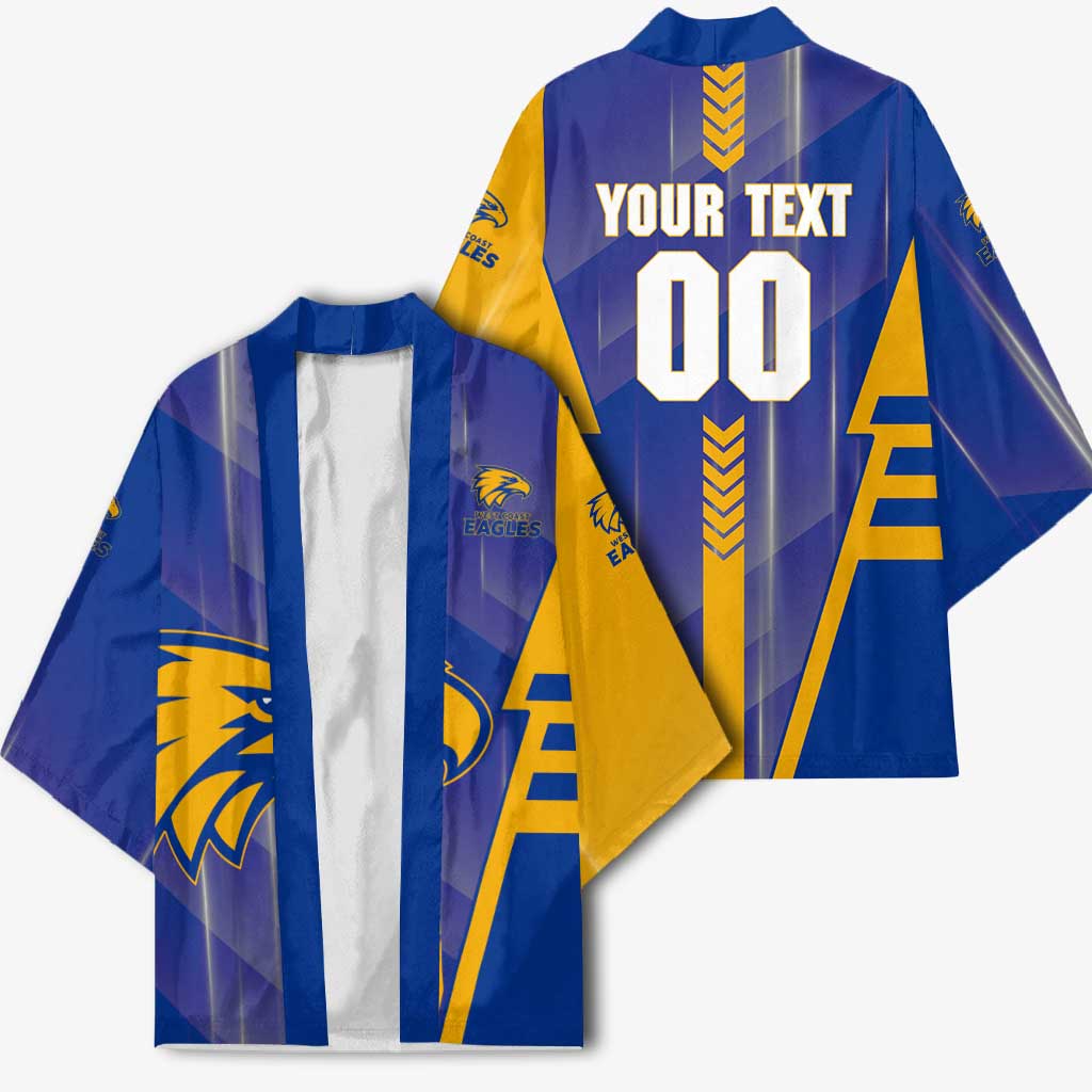 Personalized West Coast Eagles Kimono Modern Geometric Sports Graphic Style