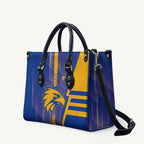 West Coast Eagles Leather Bag Modern Geometric Sports Graphic Style