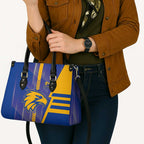 West Coast Eagles Leather Bag Modern Geometric Sports Graphic Style