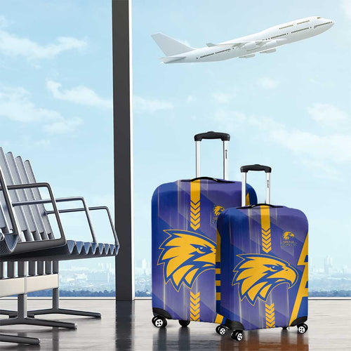 West Coast Eagles Luggage Cover Modern Geometric Sports Graphic Style